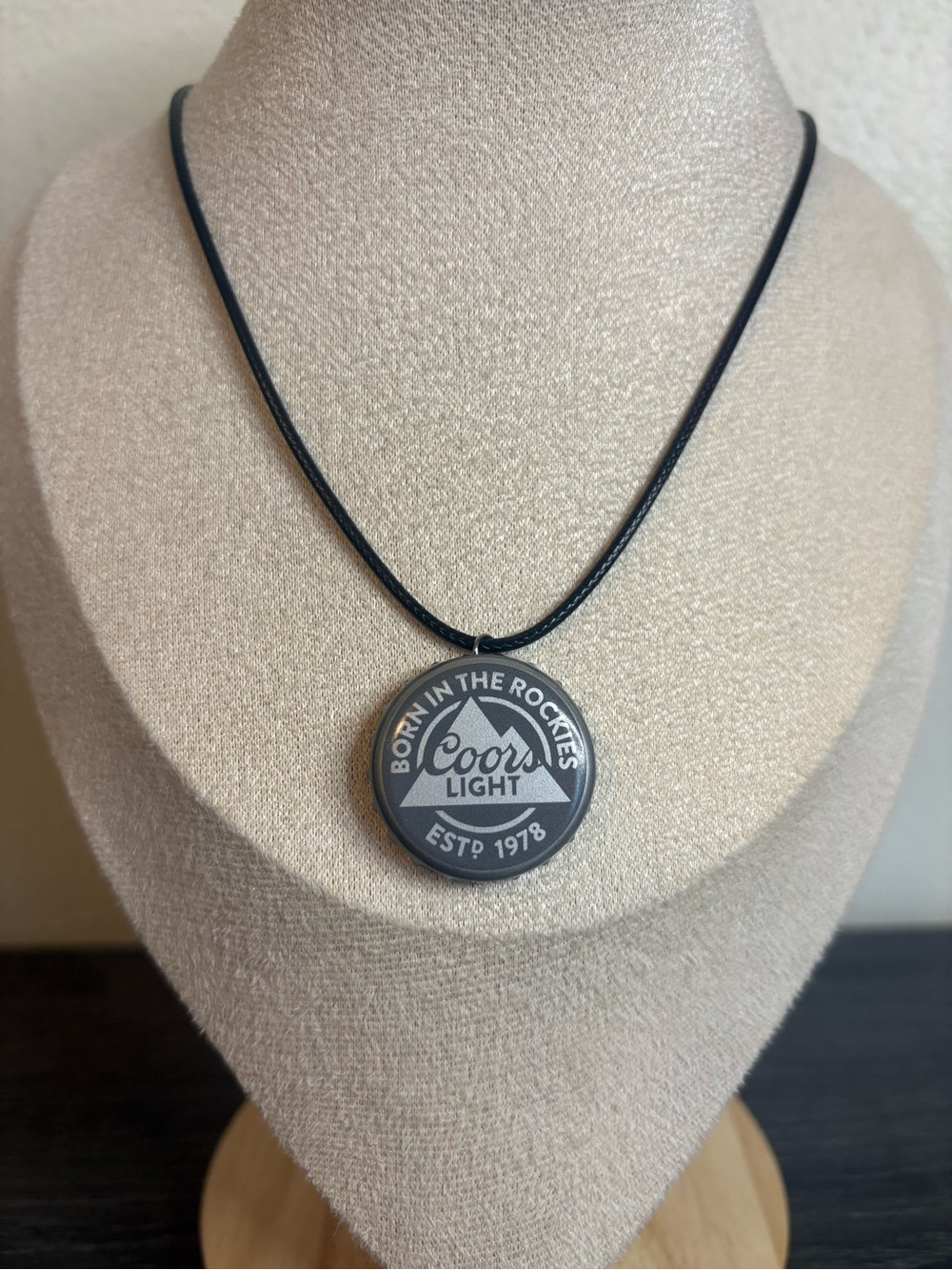 Handmade Coors Light Bottle Cap Necklace